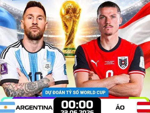 Link xem TRỰC TIẾP bóng đá Argentina vs Áo ngày 23/6 - VTV6 trực tiếp World Cup 2026 hôm nay