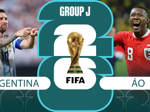 Nhận định, dự đoán tỷ số bóng đá Argentina vs Áo - 0h ngày 23/6 - World Cup 2026: Messi gieo sầu cho Alaba?