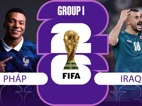 Nhận định, dự đoán tỷ số Pháp vs Iraq, 04h ngày 23/6 - World Cup 2026: Kylian Mbappe lập kỷ lục?