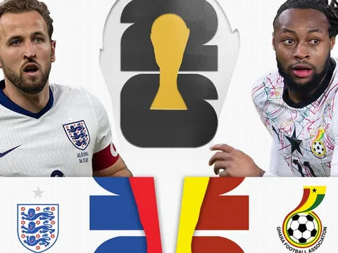 Dự đoán tỷ số Anh vs Ghana 3h00 ngày 24/6 - Nhận định bóng đá World Cup 2026 hôm nay