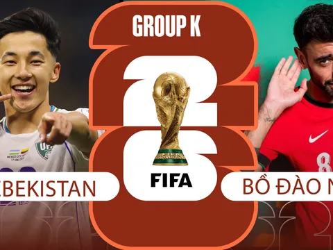 Dự đoán tỷ số Bồ Đào nha vs Uzbekistan, 0h ngày 24/6 - Nhận định bóng đá World Cup 2026: Selecao châu Âu đại thắng?