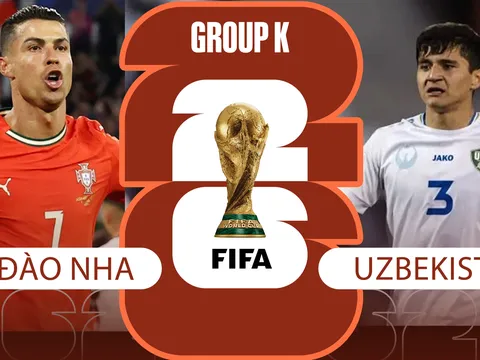 Nhận định bóng đá, dự đoán tỷ số Bồ Đào Nha vs Uzbekistan, 0h ngày 24/6 - World Cup 2026: Ronaldo làm khổ Khusanov?