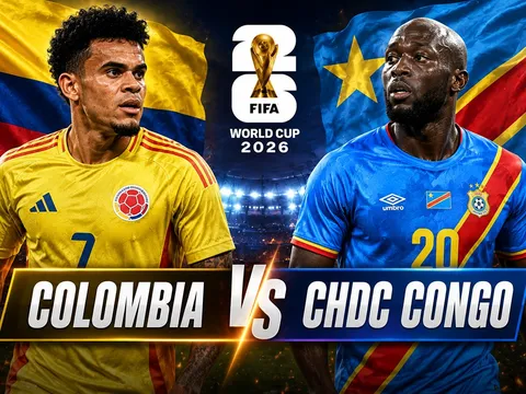 Kết quả bóng đá CHDC Congo vs Colombia - World Cup 2026: Ronaldo và ĐT Bồ Đào Nha nhận tin dữ