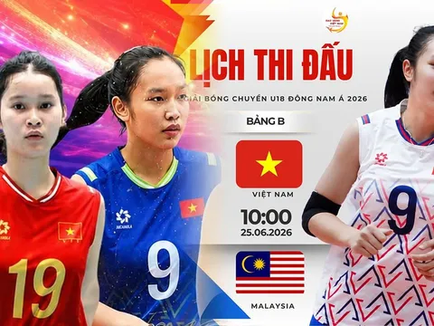Link xem TRỰC TIẾP bóng chuyền nữ Việt Nam đấu Malaysia- VCK U18 nữ Đông Nam Á 2026