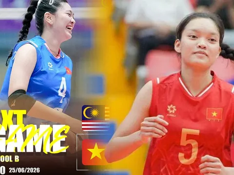Xem TRỰC TIẾP bóng chuyền nữ Việt Nam đấu Malaysia ở đâu, kênh nào? Link xem bóng chuyền U18 Đông Nam Á 2026