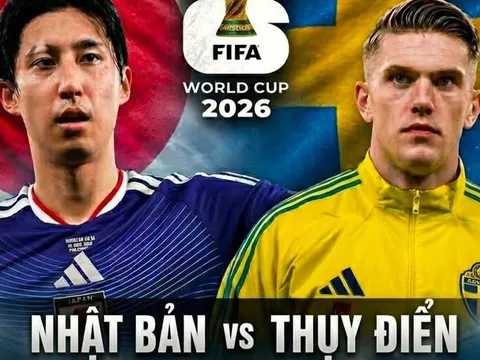 Dự đoán tỷ số, kết quả Nhật Bản vs Thụy Điển, 6h ngày 26/6 - World Cup 2026: Samurai xanh thắng kịch tính?