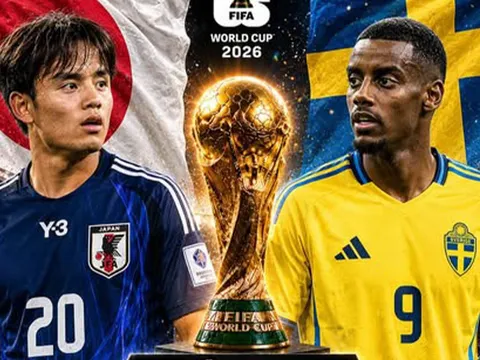 Link xem TRỰC TIẾP bóng đá Nhật Bản vs Thụy Điển 06h00 ngày 26/6 - VTV trực tiếp World Cup 2026
