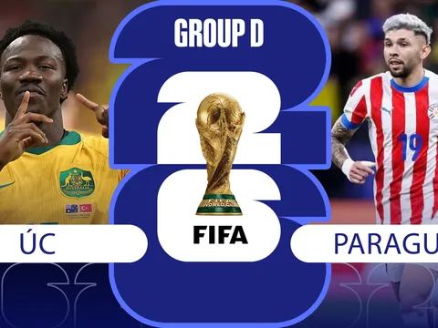 Nhận định bóng đá, dự đoán tỷ số Úc vs Paraguay 9h ngày 26/6 - World Cup 2026: Đại diện châu Á đón tin vui?