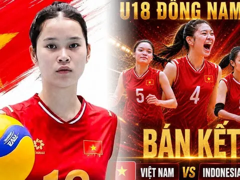 Xem TRỰC TIẾP bóng chuyền nữ Việt Nam đấu Indonesia ở đâu, kênh nào? Link xem bóng chuyền U18 Đông Nam Á 2026