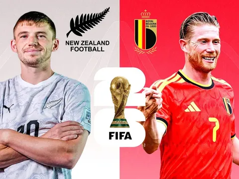 VTV trực tiếp bóng đá New Zealand vs Bỉ - Link xem trực tiếp World Cup 2026 hôm nay 27/6