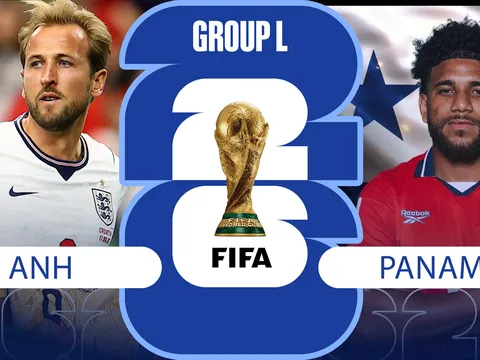 Nhận định bóng đá, dự đoán tỷ số Anh vs Panama 04h00 ngày 28/6 - World Cup 2026: Harry Kane lập kỷ lục mới?