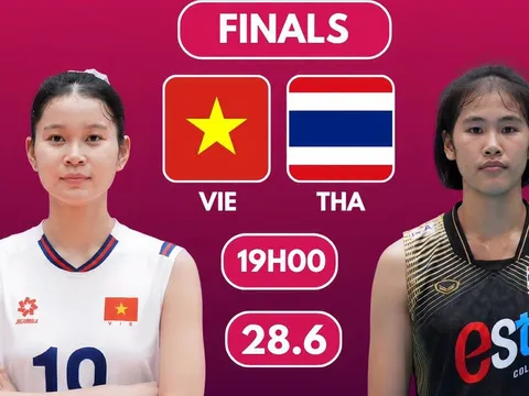 TRỰC TIẾP bóng chuyền nữ Việt Nam vs Thái Lan - Link xem chung kết bóng chuyền nữ U18 Đông Nam Á 2026