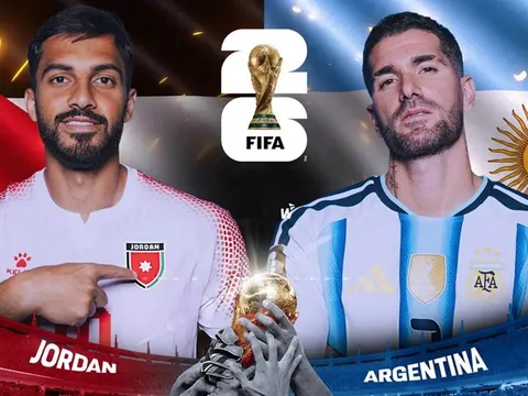 Link xem trực tiếp bóng đá Jordan vs Argentina hôm nay 28/6 - VTV3 VTV6 trực tiếp World Cup 2026