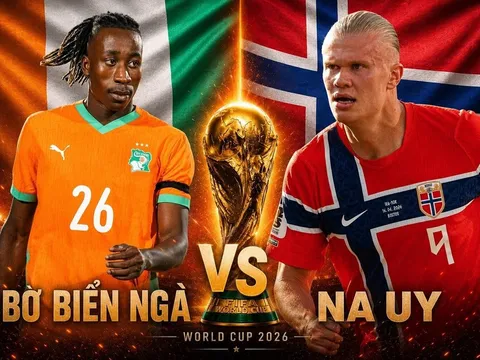 Dự đoán kết quả, tỷ số Bờ Biển Ngà vs Na Uy - World Cup 2026: Siêu máy tính tin Erling Haaland