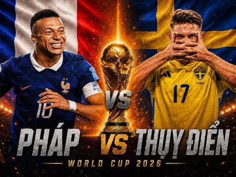 VTV trực tiếp bóng đá Pháp vs Thụy Điển - Link xem trực tiếp World Cup 2026 hôm nay 1/7 trên VTV3