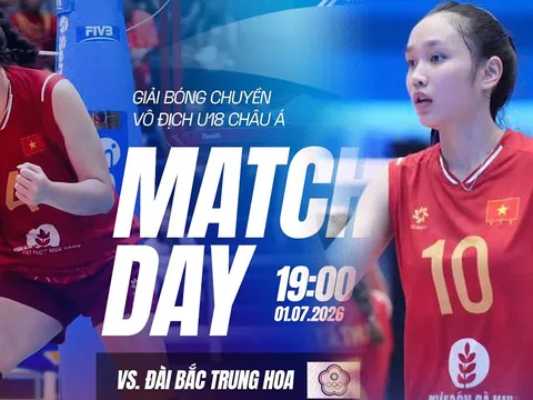 Link xem TRỰC TIẾP bóng chuyền nữ Việt Nam đấu Đài Loan - VCK U18 nữ châu Á 2026: Rượt đuổi kịch tính