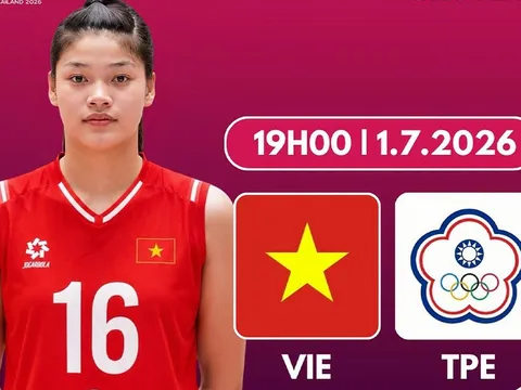 TRỰC TIẾP bóng chuyền nữ Việt Nam vs Đài Loan - Link xem bóng chuyền nữ U18 châu Á 2026