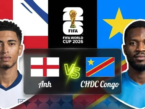 Link xem TRỰC TIẾP bóng đá Anh vs CHDC Congo 23h 1/7 - VTV6 VTV3 trực tiếp World Cup 2026 hôm nay