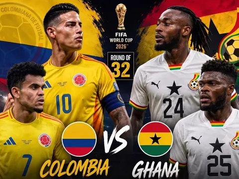 VTV trực tiếp bóng đá Colombia vs Ghana - Link xem trực tiếp World Cup 2026 hôm nay 4/7 trên VTV3