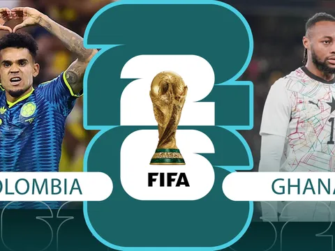 Dự đoán tỷ số, kết quả bóng đá Colombia vs Ghana 8h30 ngày 4/7 - World Cup 2026: Luis Diaz 'đại chiến' Semenyo