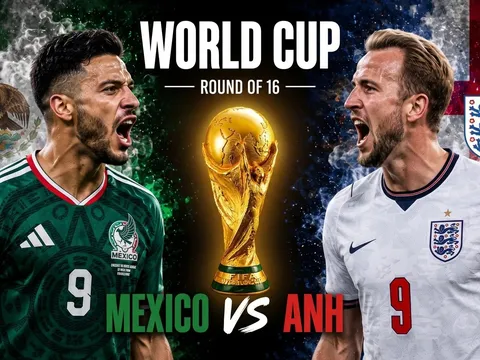 Dự đoán tỷ số kết quả Mexico vs Anh, 7h ngày 6/7 - Vòng 1/8 World Cup 2026: Địa chấn tại Azteca?