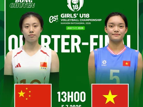 TRỰC TIẾP bóng chuyền nữ Việt Nam vs Trung Quốc hôm nay 5/7- Link xem bóng chuyền U18 nữ châu Á 2026