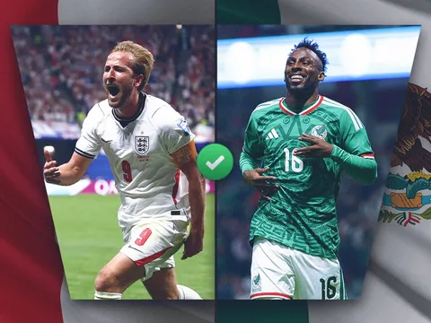 Trực tiếp bóng đá Anh vs Mexico, 7h ngày 6/7 - Link xem trực tiếp World Cup 2026 trên VTV6 FULL HD