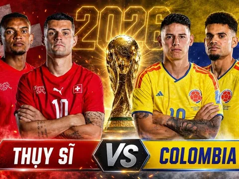 Dự đoán tỷ số, kết quả Thụy Sĩ vs Colombia 3h ngày 8/7 - Vòng 1/8 World Cup 2026: Sao Bayern gây sốt