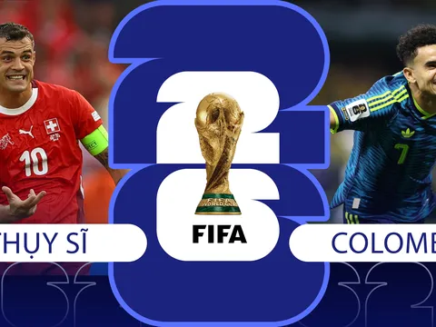 Nhận định bóng đá, dự đoán tỷ số Thụy Sĩ vs Colombia, 3h ngày 8/7 - World Cup 2026: Luis Diaz đối đầu Xhaka