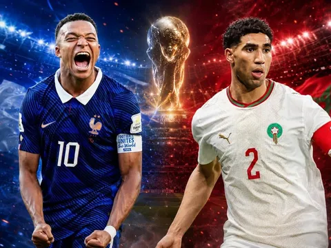 VTV trực tiếp bóng đá Pháp vs Ma Rốc - Link xem trực tiếp Tứ kết World Cup 2026 hôm nay 10/7 trên VTV3.