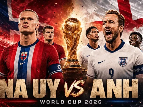 Link xem TRỰC TIẾP bóng đá Anh vs Na Uy 04h00 ngày 12/7 - VTV3, VTV6 trực tiếp World Cup 2026 mới nhất