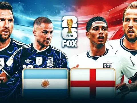 Dự đoán tỷ số Anh vs Argentina 2h ngày 16/7 - Nhận định bóng đá World Cup 2026 hôm nay
