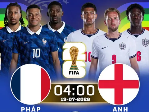 Link xem TRỰC TIẾP bóng đá Pháp vs Anh 02h00 ngày 19/7 - VTV3, VTV6 trực tiếp World Cup 2026 mới nhất