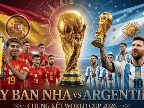 Dự đoán tỷ số, kết quả Tây Ban Nha vs Argentina - Chung kết World Cup 2026: Yamal khiến Messi rơi lệ