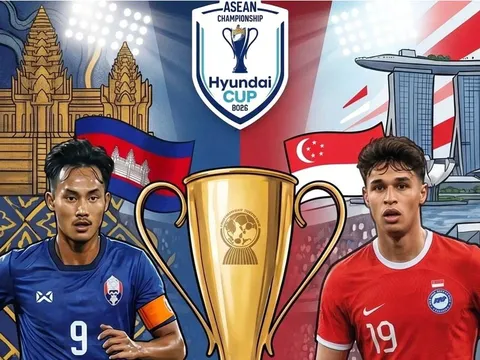 Kết quả, tỷ số Campuchia vs Singapore hôm nay 24/7 - AFF Cup 2026: ĐT Việt Nam nhận 'cảnh báo'