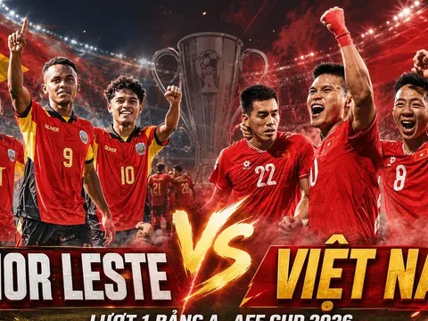VTV6, VTVGo TRỰC TIÊP bóng đá Việt Nam vs Timor Lester hôm nay 24/7 - Link xem AFF Cup 2026 mới nhất