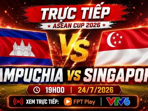 Xem trực tiếp bóng đá Campuchia vs Singapore ở đâu, kênh nào? Link xem trực tiếp AFF Cup 2026 FULLHD