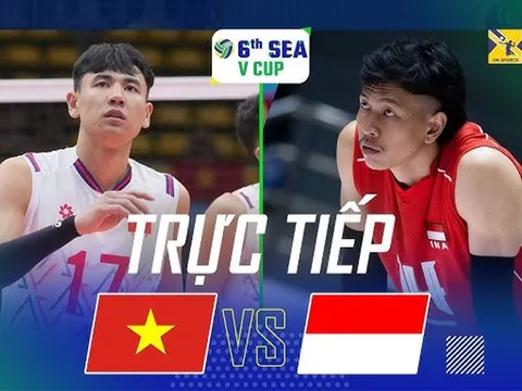 Xem TRỰC TIẾP bóng chuyền Việt Nam đấu Indonesia - SEA V.Cup 2026 ở đâu, kênh nào? VTV có phát sóng