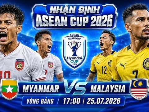 Xem trực tiếp bóng đá Myanmar vs Malaysia ở đâu, kênh nào? Link xem trực tiếp AFF Cup 2026 trên VTV6