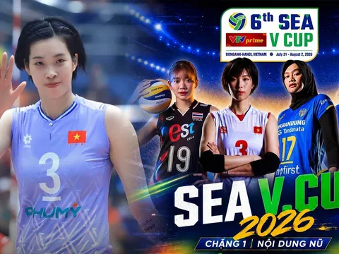 Xem TRỰC TIẾP bóng chuyền nữ SEA V.Cup 2026 ở đâu, kênh nào? VTV phát sóng bóng chuyền nữ Việt Nam