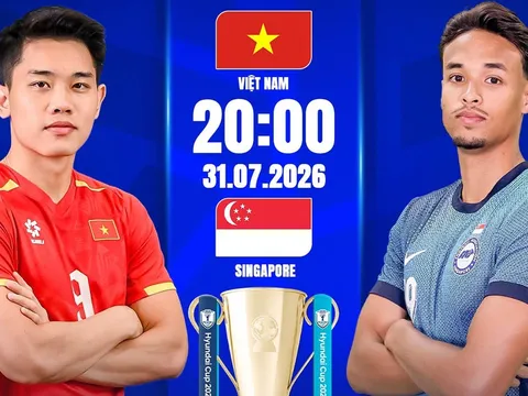 Dự đoán tỷ số Việt Nam vs Singapore, 20h ngày 31/7 - Nhận định bóng đá AFF Cup 2026