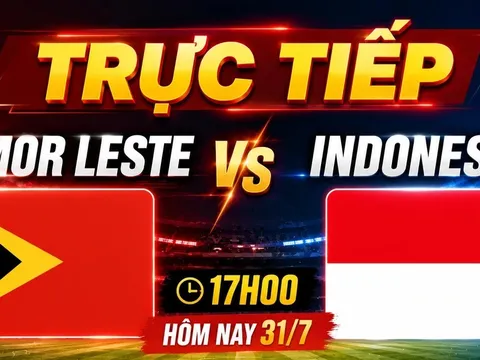 Link xem TRỰC TIẾP bóng đá Timor Leste vs Indonesia hôm nay 28/7 - VTV5, VTV6 trực tiếp AFF Cup 2026
