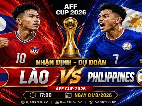 VTV trực tiếp bóng đá Lào vs Philippines  - Link xem trực tiếp AFF Cup 2026 hôm nay 1/8 trên VTV6