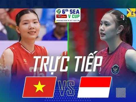 Xem trực tiếp bóng chuyền nữ Việt Nam vs Indonesia ở đâu, kênh nào? Link xem SEA V.Cup 2026 mới nhất