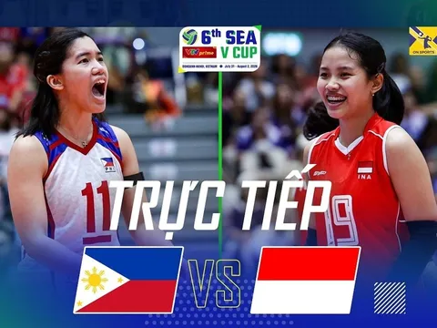 VTV trực tiếp bóng chuyền Philippines vs Indonesia - Link xem trực tiếp bóng chuyền SEA V.Cup 2026 hôm nay 2/8