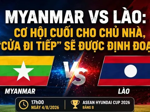 Dự đoán kết quả, tỷ số Myanmar vs Lào - Siêu máy tính nhận định bóng đá AFF Cup 2026 hôm nay 4/8