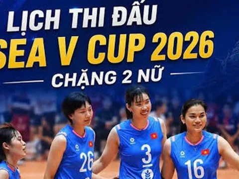 Lịch thi đấu bóng chuyền SEA V.Cup 2026 hôm nay 7/8 - Link xem trực tiếp tuyển Việt Nam vs Indonesia