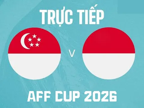 Trực tiếp bóng đá Singapore vs Indonesia hôm nay 7/8 - AFF Cup 2026: Kình địch của ĐT Việt Nam thua đau?