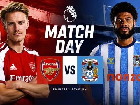 TRỰC TIẾP bóng đá Arsenal vs Coventry - 02h00 ngày 22/8 - Link xem trực tiếp Ngoại hạng Anh