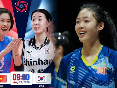 TRỰC TIẾP bóng chuyền nữ Việt Nam vs Hàn Quốc - Link xem bóng chuyền nữ châu Á 2026